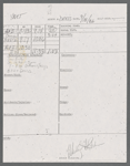 Stage manager's log
