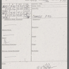 Stage manager's log