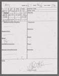 Stage manager's log