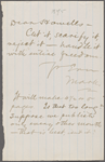 Howells, [William Dean], ALS to. [Nov. 20, 1874] (second). Previously [Oct. 1874]