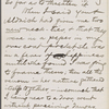Howells, [William Dean], ALS to. Dec. 18, [1874].