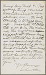 Howells, [William Dean], ALS to. [Dec. 13, 1874]. Previously Sunday [Dec? 1874]