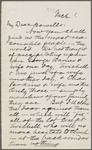 Howells, [William Dean], ALS to. Mar. 1, [1875].