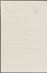 Howells, [William Dean], ALS to. Apr. 24, [1875].