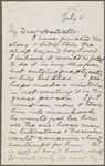 Howells, [William Dean], ALS to. Jul. 5, [1875].