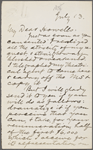 Howells, [William Dean], ALS to. Jul. 13, [1875].