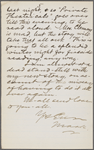 Howells, [William Dean], ALS to. Nov. 23, 1875. 