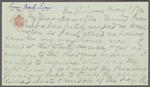 Howells, [William Dean], ALS to. May 1, 1876. [i.e. 1877]