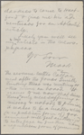 Howells, [William Dean], ALS to. Sep. 19, 1877. 