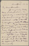 Howells, [William Dean], ALS to. Nov. 28, [1879]. 