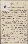 Howells, [William Dean], ALS to. Jan. 8, [1880]. 