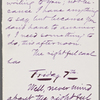 Howells, [William Dean], ALS to. [May] 6-7, 1880. Previously [Jun.] 6-7, 1880.