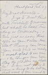 Howells, [William Dean], ALS to. Feb. 27, [1881]. 