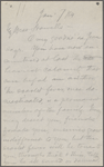 Howells, [William Dean], ALS to. Jan. 7, 1884. 
