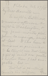 Howells, [William Dean], ALS to. Feb. 27, 1885. 