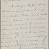 Howells, [William Dean], ALS to. May 5, 1885. 