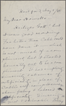 Howells, [William Dean], ALS to. May 5, 1885. 