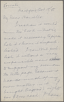 Howells, [William Dean], ALS to. Oct. 18, 1885. 