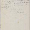 Howells, [William Dean], ALS to. Jan. 3, 1886. 