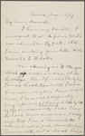 Howells, [William Dean], ALS to. Aug. 22, 1887. 