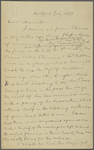 Howells, [William Dean], ALS to. Jul. 13, 1889. 