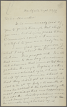 Howells, [William Dean], ALS to. Sep. 22, 1889. 