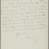 Howells, [William Dean], ALS to. Sep. 22, 1889. 
