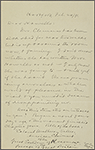 Howells, [William Dean], ALS to. Feb. 24, 1891. 