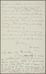 Howells, [William Dean], ALS to. Feb. 28, 1891. 