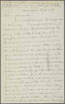 Howells, [William Dean], ALS to. Apr. 4, 1891. 