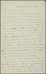 Howells, [William Dean], ALS to. May 20, 1891. 