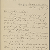 Howells, [William Dean], ALS to. May 12, 1893. 