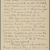 Howells, [William Dean], ALS to. May 12, 1893. 