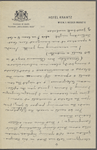 Howells, [William Dean], ALS to. Apr. 2, 1899. 