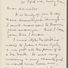 Howells, [William Dean], ALS to. Jun. 26, 1906. Previously Tuesday eve. [n.d.] 