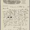 Howells, [William Dean], ALS to unknown agent. Feb. 27, 1918 
