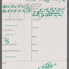 Stage manager's log