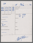 Stage manager's log