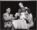 Sam Levene [center] and unidentified in the stage production Cafe Crown