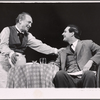 Sam Levene and Alan Alda in the stage production Cafe Crown
