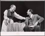 Sam Levene and Alan Alda in the stage production Cafe Crown