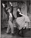 Ronnie Cunningham [right] and unidentified in the touring stage production Can Can