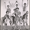 Michael Callan [center back], Elaine Dunn [center front] and ensemble in the stage production Catch a Star