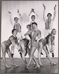 Michael Callan [center back], Elaine Dunn [center front] and ensemble in the stage production Catch a Star