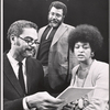 Earle Hyman, James Earl Jones and Gloria Foster during rehearsal for the stage production The Cherry Orchard
