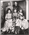 Robert Jackson, Ellen Holly, Gloria Foster, Earle Hyman and unidentified in the 1972 stage production of The Cherry Orchard