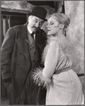 Claude Dauphin and Tammy Grimes in the stage production Clerambard
