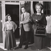 Martha Scott, Ralph Meeker and unidentified in the stage production Cloud 7