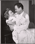 Martha Scott and Ralph Meeker in the stage production Cloud 7