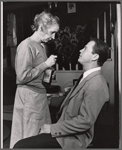 Alison Adams [?] and Ralph Meeker in the stage production Cloud 7
